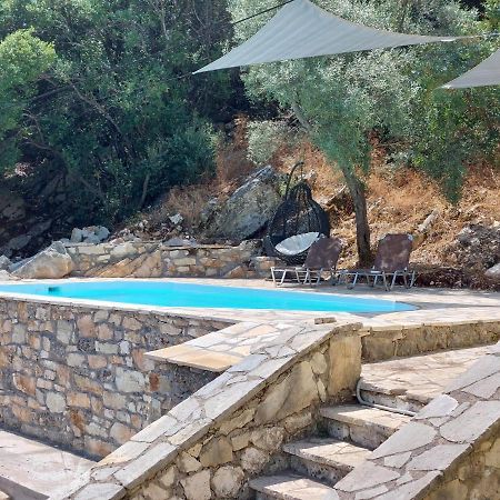 Villa Sunrise With Stunning Views And Private Pool Katokhorion  Exterior photo